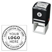 Stijlvolle Business Custom Logo Naam Zelfinktende Stempel (In situ)