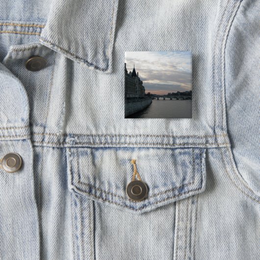 Stijlvolle Button met prachtige zonsondergang in P (In situ)