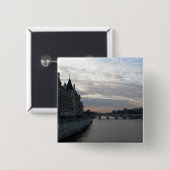 Stijlvolle Button met prachtige zonsondergang in P (Voorkant /achterkant)