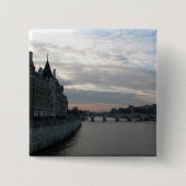 Stijlvolle Button met prachtige zonsondergang in P (Voorkant)