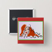 Stijlvolle Button voor vrouwen (Voorkant /achterkant)