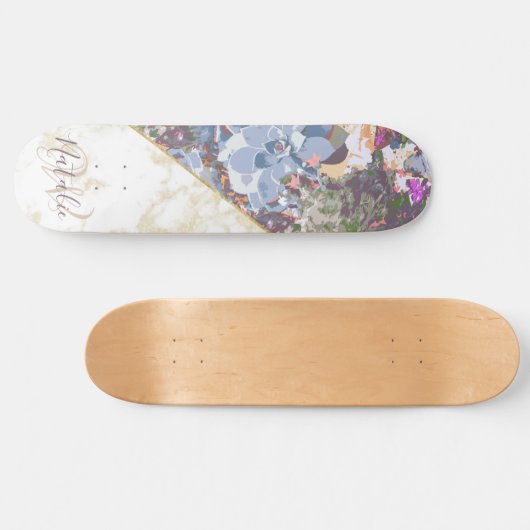 Stijlvolle cactus en sappige ontwerpen persoonlijk skateboard (Horizontaal)