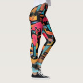 Stijlvolle Cactus Funky-Leggings Leggings (Rechts)