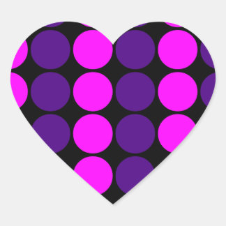 Stijlvolle Cadeaus voor Meisjes : Roze & Paarse Po Hart Sticker