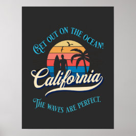 Stijlvolle Californische zomerspot Poster