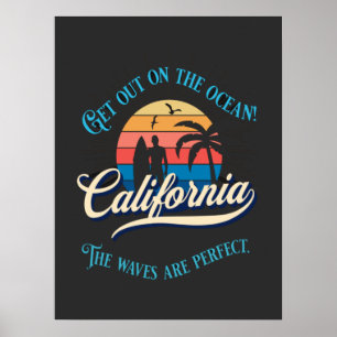 Stijlvolle Californische zomerspot Poster