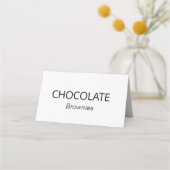 Stijlvolle Calligrafie Buffet Eten Labels Tafel Plaatskaartje (Achterkant)