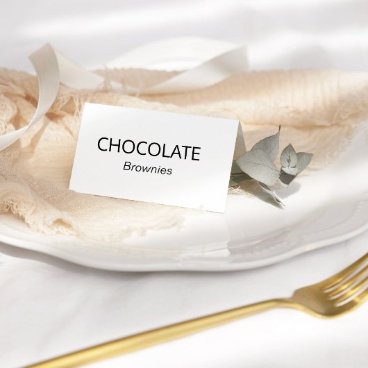 Stijlvolle Calligrafie Buffet Eten Labels Tafel Plaatskaartje