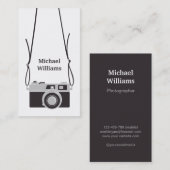 Stijlvolle camera en lichtgevend fotograaf Vertica Visitekaartje (Voorkant / Achterkant)