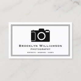 Stijlvolle camera Freelance fotografie Visitekaartje