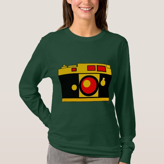 Stijlvolle camera t-shirt (Voorkant)