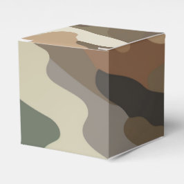 Stijlvolle camouflagepatroon Klassieke favorietend Bedankdoosjes
