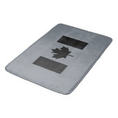 Stijlvolle Canadese vlag in zwart Badmat (Gekanteld)