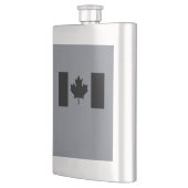 Stijlvolle Canadese vlag in zwart Flacon (Links)