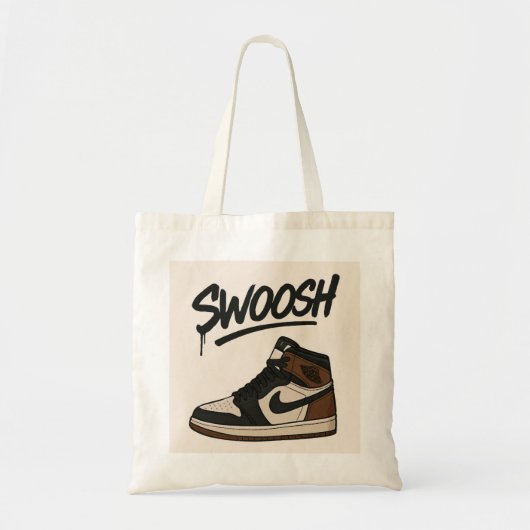 Stijlvolle Canvas tas met Sneaker Illustration (Voorkant)