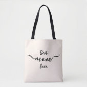 Stijlvolle Canvas tas voor beste mama ooit (Voorkant)