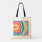 Stijlvolle Canvas tas – vrolijk kleurrijk design (Achterkant)