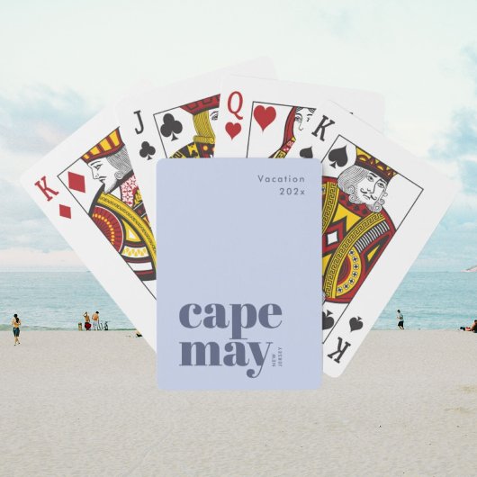 Stijlvolle Cape May New Jersey speelkaarten