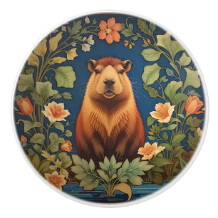 Stijlvolle Capybara - Geïnspireerd door William Mo Keramische Knop