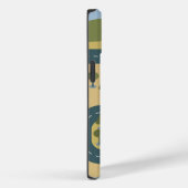 Stijlvolle cartoon landschapsvakantiereiskaart Case-Mate iPhone case (Achterkant / Rechts)