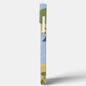 Stijlvolle cartoon landschapsvakantiereiskaart Case-Mate iPhone case (Achterkant / Links)