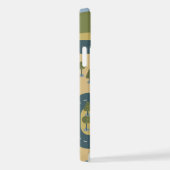 Stijlvolle cartoon landschapsvakantiereiskaart iPhone hoesje (Rechterkant)