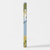 Stijlvolle cartoon landschapsvakantiereiskaart iPhone hoesje (Linkerkant)