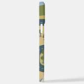 Stijlvolle cartoon landschapsvakantiereiskaart iPhone hoesje (Rechterkant)