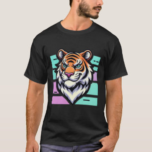 Stijlvolle Cartoon Tiger Head Bold & Modern Design T-shirt