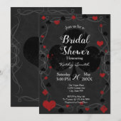 Stijlvolle casino bruids douche uitnodiging (Voorkant / Achterkant)