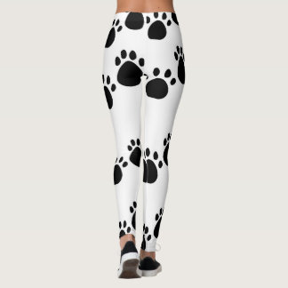 Stijlvolle Cat Paw Print Leggings - Perfect voor C