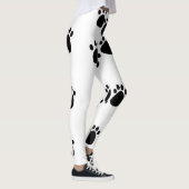 Stijlvolle Cat Paw Print Leggings - Perfect voor C (Rechts)
