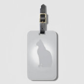 Stijlvolle Cat Silhouette Bagagelabel (Voorkant (verticaal))