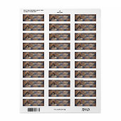 Stijlvolle Cavalier King Charles geruite adreslabe Etiket (Full Sheet)