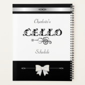 Stijlvolle Cello Studenten Schema Organizer (Achterkant)