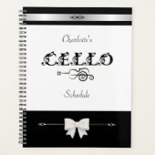 Stijlvolle Cello Studenten Schema Organizer (Voorkant)