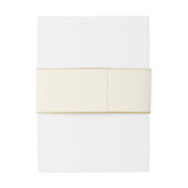 Stijlvolle Champagne Gold bedankt Belly Band Uitnodigingen Wikkel (Achterkant Voorbeeld)