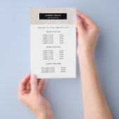 Stijlvolle Champagne roze salon, prijzen en dienst Flyer (Hand)