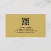 Stijlvolle Chauffeur Professionele Limo Driver Visitekaartje (Achterkant)