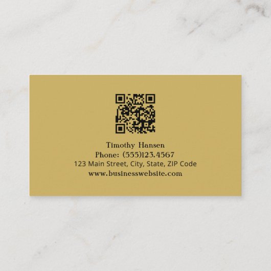 Stijlvolle Chauffeur Professionele Limo Driver Visitekaartje (Achterkant)