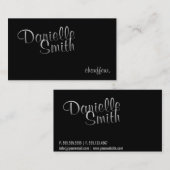 Stijlvolle Chauffeur voor haar kalligrafie Visitekaartje (Voorkant / Achterkant)