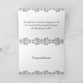 Stijlvolle Cheerleader Champion Inspirerend Quote Kaart (Binnen)