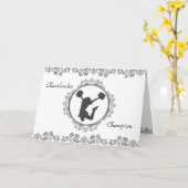 Stijlvolle Cheerleader Champion Inspirerend Quote Kaart (Gele Bloem)
