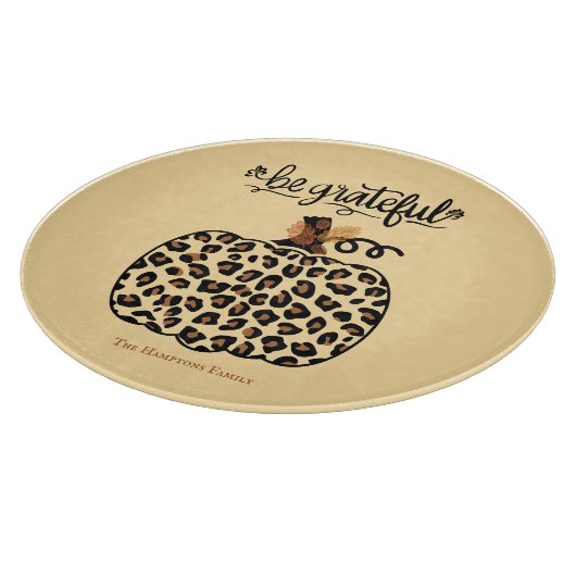 Stijlvolle Cheetah Pumpkin Snijplank (Hoek)