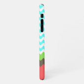 Stijlvolle Chevron & Zee Turtle Custom iPhone Hoesje (Linkerkant)