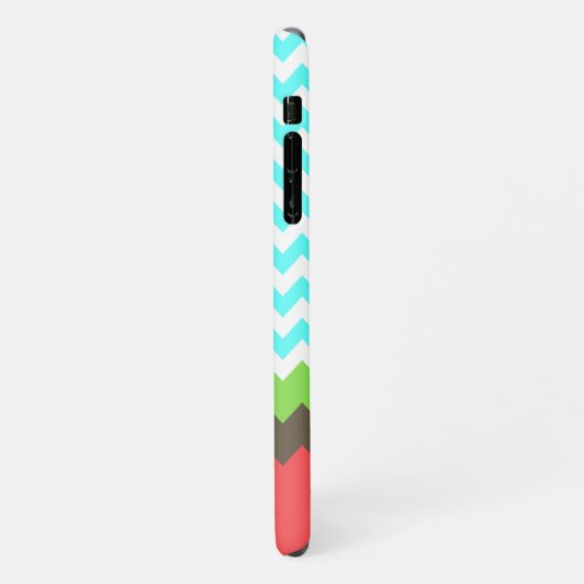 Stijlvolle Chevron & Zee Turtle Custom iPhone Hoesje (Linkerkant)