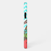 Stijlvolle Chevron & Zee Turtle Custom iPhone Hoesje (Rechterkant)