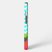 Stijlvolle Chevron & Zeeschildpad Custom iPhone Ho Hoesje (Linkerkant)