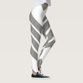 Stijlvolle Chevron Zigzag Pattern Editable Color Leggings (Rechts)
