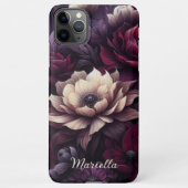 Stijlvolle Chic Dahlias Fine Art Botanische Schild iPhone Hoesje (Achterkant)